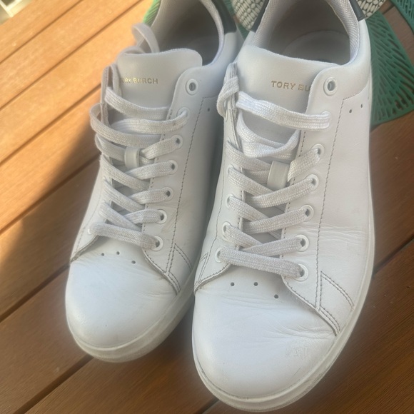 Tory Burch White and Black Sneakers - Picture 3 of 5